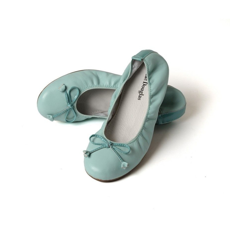 Ballerines Eliane, cuir d'agneau vert amande Ballerines Eliane, cuir d'agneau vert amande