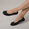 Ballerines Eliane, cuir d'agneau navy