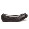 Ballerines Eliane, cuir d'agneau noir