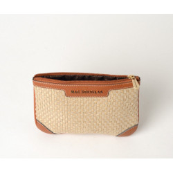 Jaipur Fantasia, pochette toile tressée beige
