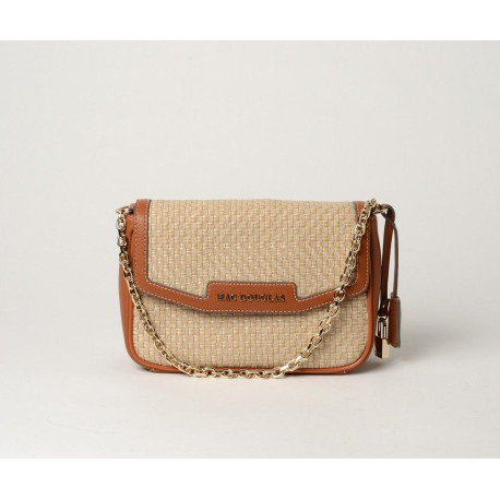 Kiribati Fantasia, petit sac en toile tressée beige