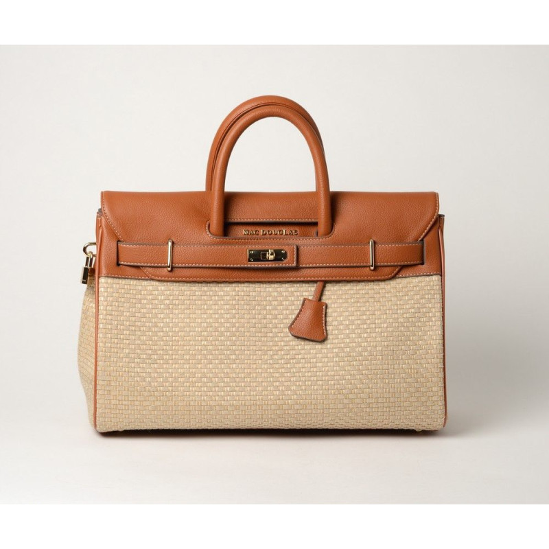 Pyla Fantasia, grand sac à main toile tressée beige Pyla Fantasia, grand sac à main toile tressée beige