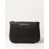 Jaipur Fantasia, pochette toile tressée noire