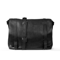 Paul Pablo, besace cuir noir