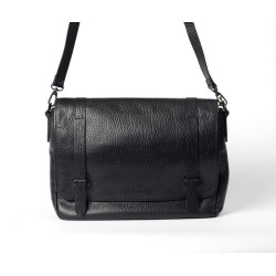 Paul Pablo, besace cuir noir