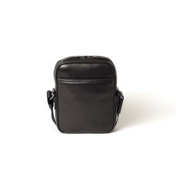 Evan Stone, sacoche cuir noir