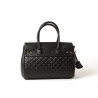 Pyla Losange, mini sac à main noir mat