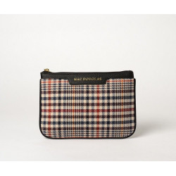 Jaipur Fantasia, pochette motif écossais écru et noir