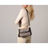 Kiribati Fantasia, petit sac à motif écossais écru et noir