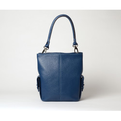Megalo Vesuvio petit sac seau bleu pétrole