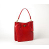 Kentucky Romy, petit sac porté épaule cuir façon croco rubis