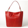 Kentucky Romy, sac porté épaule cuir façon croco rubis