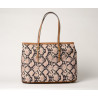 Everton Paloma sac cabas toile motif python