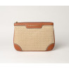 Jaipur Fantasia, pochette toile tressée beige