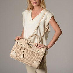 Pyla Bryan grand sac à main sable