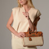Pyla Fantasia, mini sac à main toile tressée beige