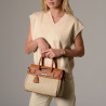 Pyla Fantasia, mini sac à main toile tressée beige