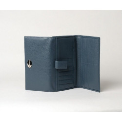 GONDOLE BUNI, portefeuille compagnon bleu mineral