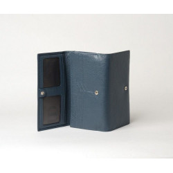 GONDOLE BUNI, portefeuille compagnon bleu mineral