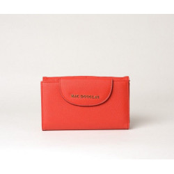 GONDOLE LOSANGE, portefeuille compagnon coquelicot mat