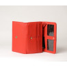 GONDOLE LOSANGE, portefeuille compagnon coquelicot mat