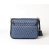 KIRIBATI FANTASIA, petit sac en toile tressée bleu jean