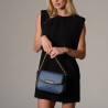 KIRIBATI FANTASIA, petit sac en toile tressée bleu jean