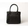 LAURENE FANTASIA, petit sac cabas toile tressée noire