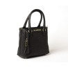LAURENE FANTASIA, petit sac cabas toile tressée noire