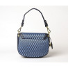 NAIA FANTASIA, sac porté épaule toile tressée bleu jean