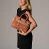 PYLA BRYAN, mini sac à main châtain