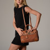 PYLA BRYAN, mini sac à main châtain
