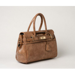 PYLA BRYAN, mini sac à main motif python noix