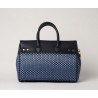PYLA FANTASIA, petit sac à main toile tressée bleu jean