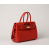 PYLA LOSANGE, mini sac à main coquelicot mat