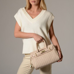 PYLA LOSANGE, mini sac à main sable mat