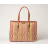 EVERTON PALOMA, sac cabas tressé ocre