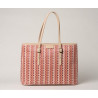 EVERTON PALOMA, sac cabas tressé pink