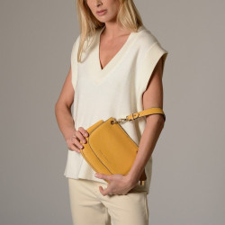 GARANCE ROMY, petit sac besace tournesol