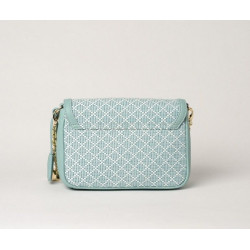 KIRIBATI FANTASIA, petit sac à motif losange azur