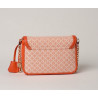 KIRIBATI FANTASIA, petit sac à motif losange corail