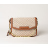 KIRIBATI FANTASIA, petit sac à motif losange châtain