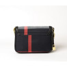 KIRIBATI FANTASIA, petit sac à motif tartan noir et blanc