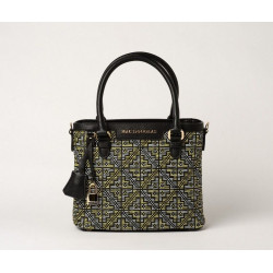 LAURENE FANTASIA, petit sac cabas à motif afro jaune