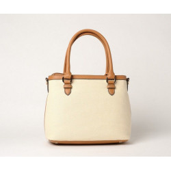 LAURENE FANTASIA, petit sac cabas écru