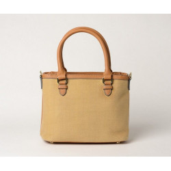 LAURENE FANTASIA, petit sac cabas beige foncé
