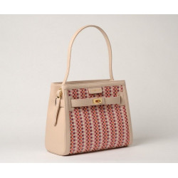 PAYTON PALOMA, petit sac porté épaule tressé pink