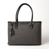 LAURENE FANTASIA, sac cabas mohair gris