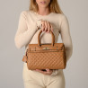 PYLA LOSANGE, mini sac à main camel mat