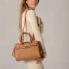 PYLA LOSANGE, mini sac à main camel mat